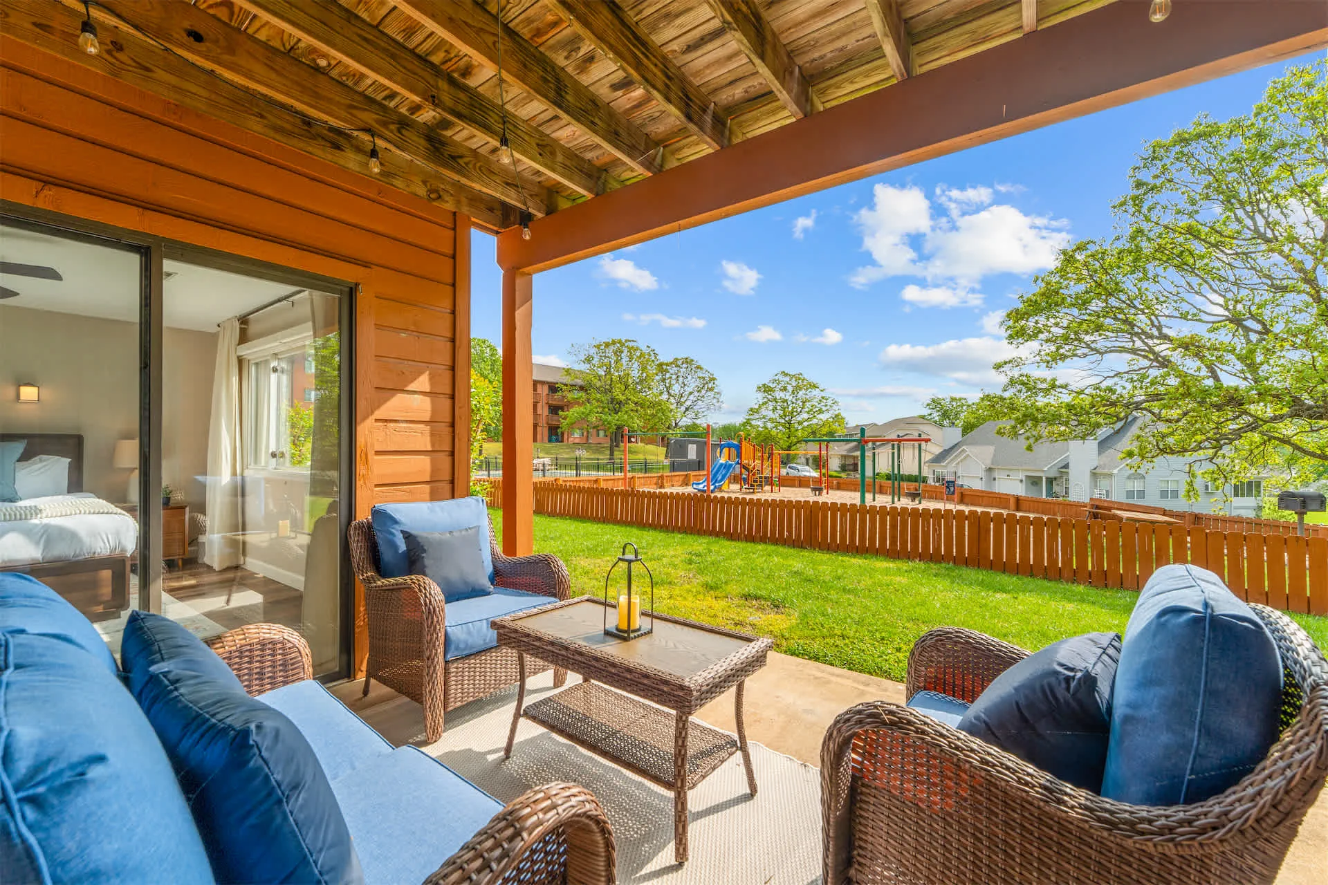 Patio to Playground and Pool